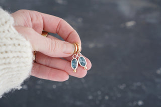 Little Minis Huggie Hoops- Kyanite