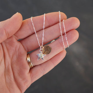 Little Star Necklace- Montana Sapphire