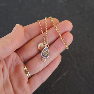 Sad Girl Necklace- Olive Montana Sapphire