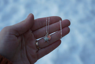 Little Star Necklace- Montana Sapphire