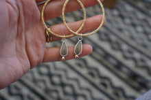 Load image into Gallery viewer, Sage Hoops- Dendritic Agate
