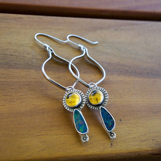 Rhode Hoops- Australian Opal + Amber