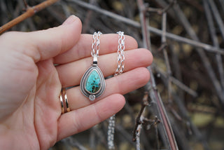 Floret Necklace- Arizona Turquoise