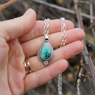Floret Necklace- Arizona Turquoise