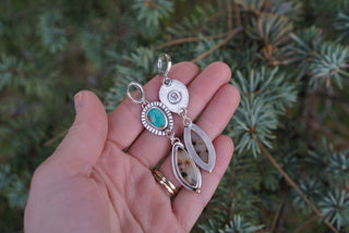 Yellowstone Earrings- MT Agate + Turquoise