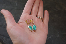 Load image into Gallery viewer, Little Minis Huggie Hoops- Turquoise
