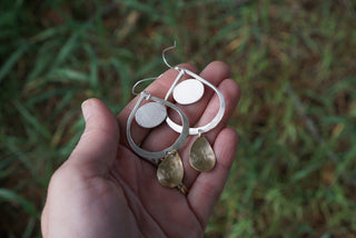Two Tear Earrings- Variscite