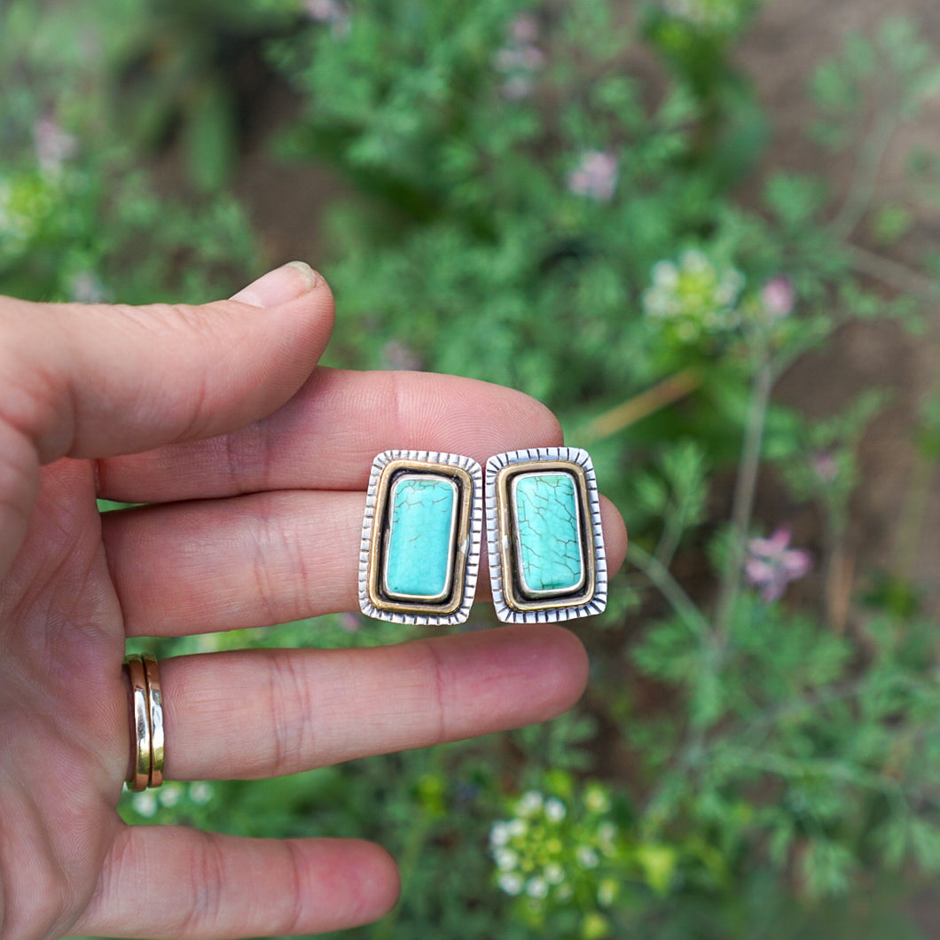 Held and Free Turquoise Bar Posts