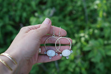 Load image into Gallery viewer, Floret Hoops- Moonstone
