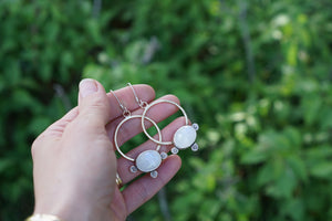 Floret Hoops- Moonstone
