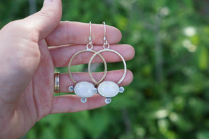 Floret Hoops- Moonstone