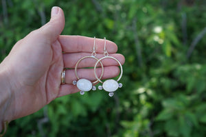 Floret Hoops- Moonstone