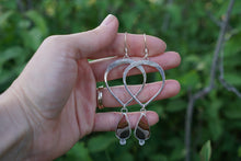 Load image into Gallery viewer, Floret Petal Hoops- Landscape Jasper
