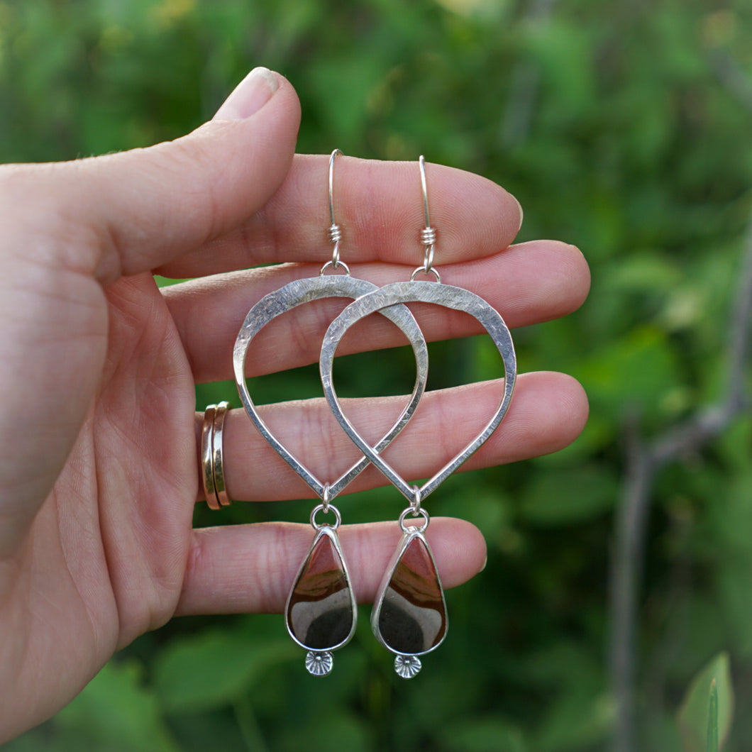 Floret Petal Hoops- Landscape Jasper
