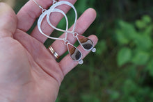 Load image into Gallery viewer, Floret Petal Hoops- Landscape Jasper
