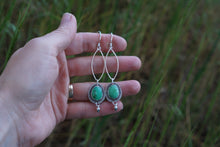 Load image into Gallery viewer, Birthstone Gaea Earrings- May: Chrysoprase
