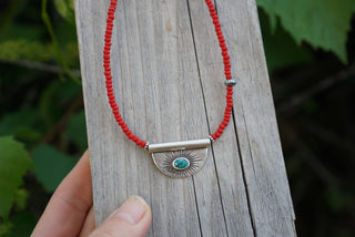 On Red Necklace