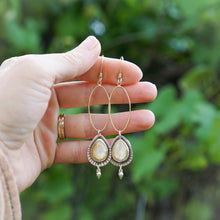 Load image into Gallery viewer, Birthstone Gaea Earrings- June: Mother of Pearl
