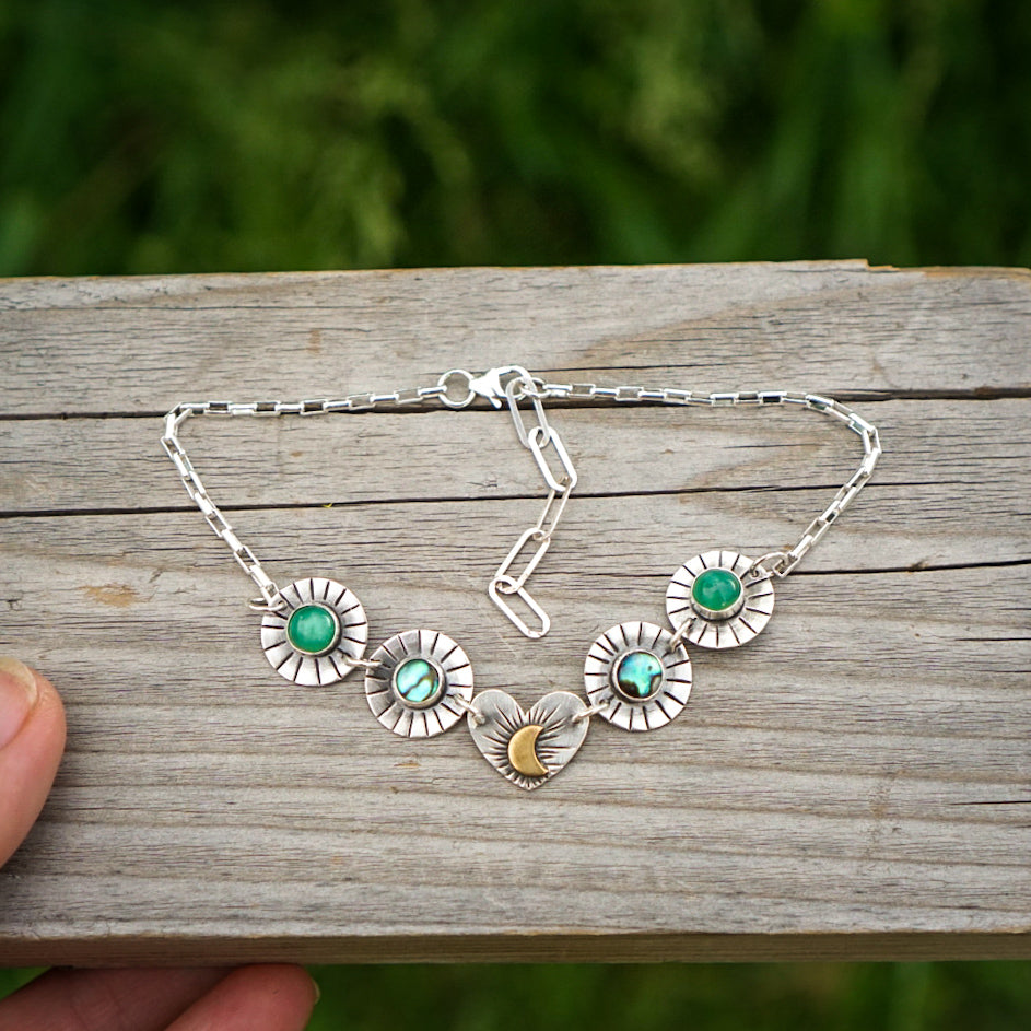 Moonburst Anklet- 5 Link