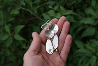 Westbound Earrings- Lapis & Red Jasper