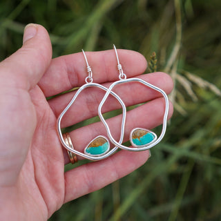 River Bottom Hoops- Turquoise
