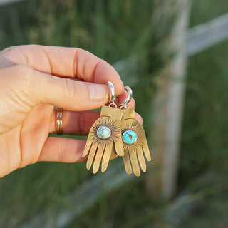 Frida Huggies- Brass and Turquoise