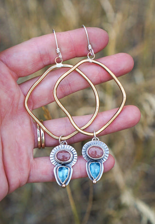 Rhode Hoops- Rhodonite + Kyanite
