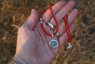 On Red Necklace- Pendant I