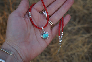 On Red Necklace- Pendant II