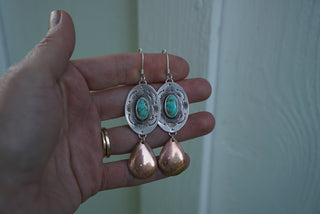 Out West Earrings- Turquoise