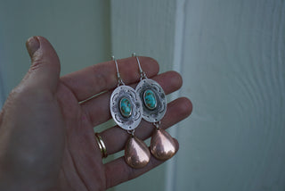 Out West Earrings- Turquoise