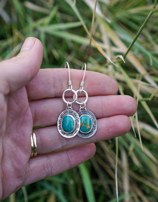 Mini Hoops- Turquoise