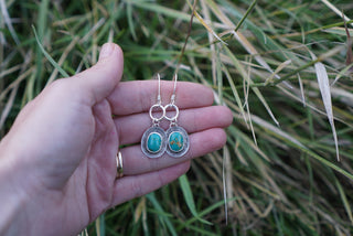Mini Hoops- Turquoise