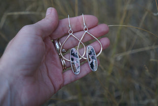 Rain Earrings- Rhononite