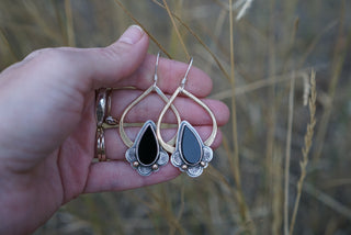 Fiora Earrings- Black Onyx