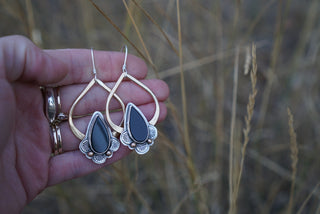 Fiora Earrings- Black Onyx