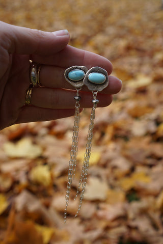 Ore Post Dusters- Lavender Turquoise