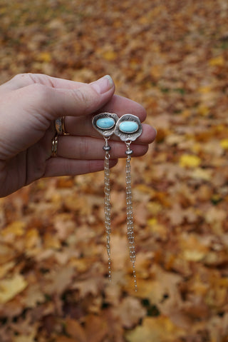 Ore Post Dusters- Lavender Turquoise