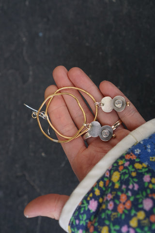 Rhode Hoops- Mother of Pearl + Ethiopian Opal