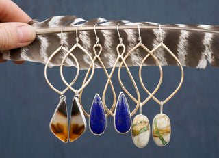 Venus Earrings- Ribbon Turquoise
