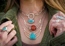 Load image into Gallery viewer, Cascade Necklace- Turquoise
