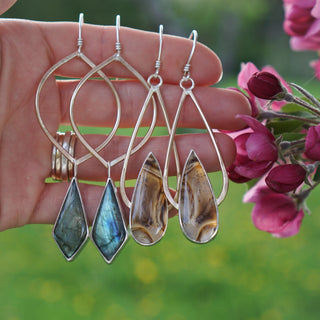 Venus Earrings- Labradorite