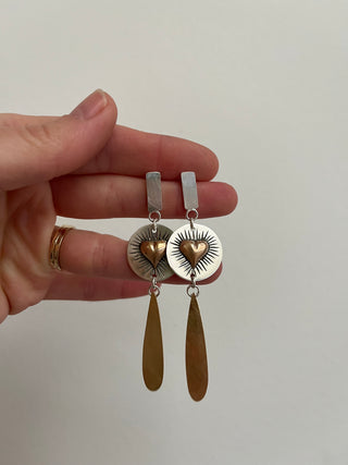 Radiant Heart Post Earrings