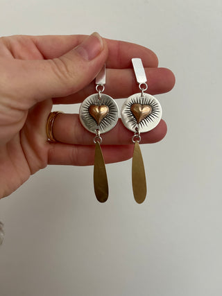 Radiant Heart Post Earrings