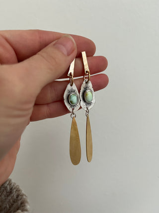 Three Metals Earrings