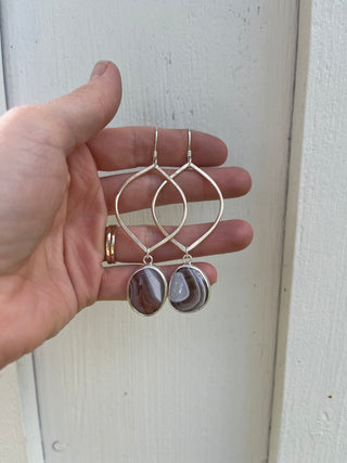 Venus Earrings- Great Lakes Agate