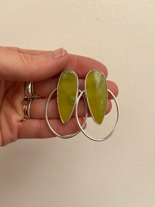 Rosalia Post Earrings- Vesuvianite