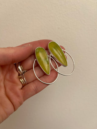 Rosalia Post Earrings- Vesuvianite