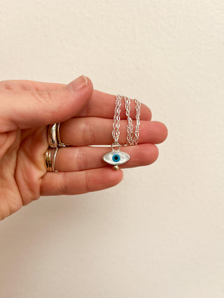 Third Eye Necklace- Mother of Pearl