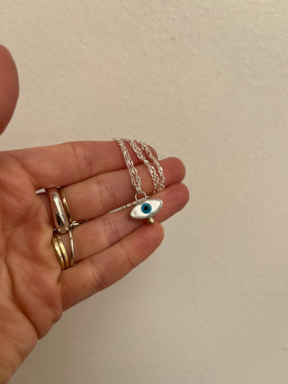 Third Eye Necklace- Mother of Pearl